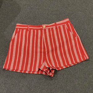 Forever 21 Red Striped Shorts S: L